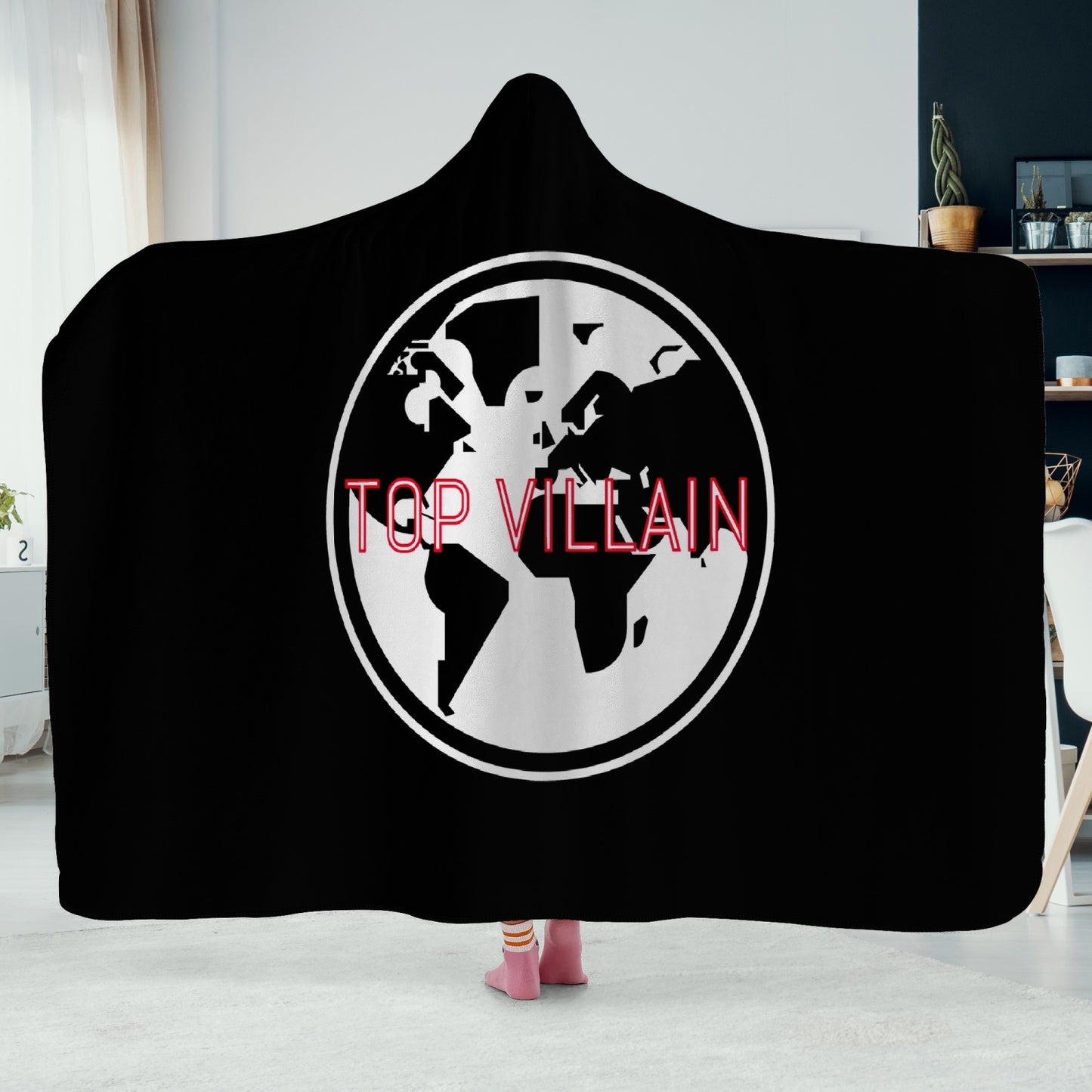 Top Villain Dual-Sided Stitched Hoodie Blanket